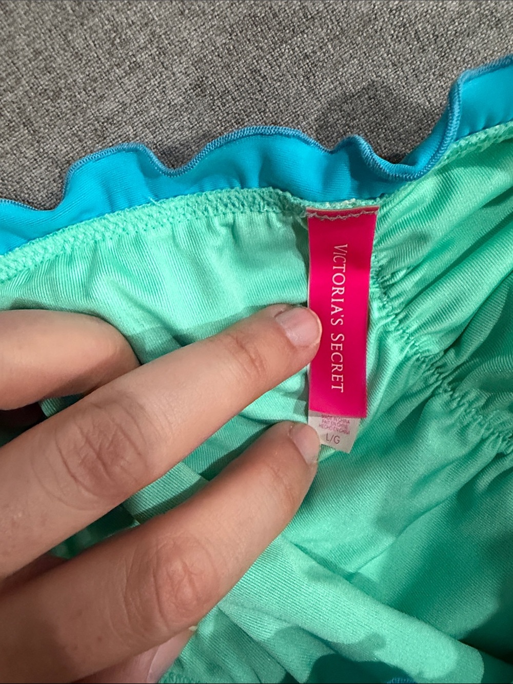 Victoria’s Secret Turquoise Ruffle Bikini Bottom - Picture 3 of 4